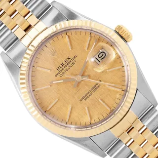 Rolex Datejust Stainless steel and 18k yellow gold Champagne