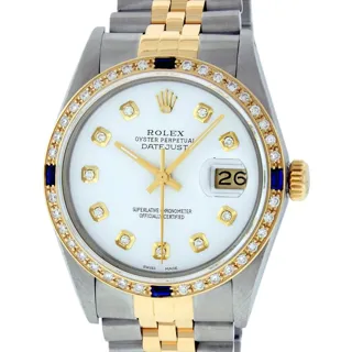 Rolex Datejust Stainless steel and 18k yellow gold White