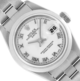 Rolex Date Stainless steel White