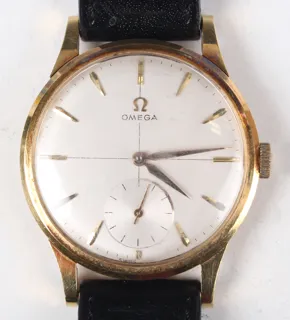 Omega 14707 18k Gold Silver