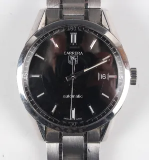 TAG Heuer Carrera WV211B-3 38mm Stainless steel Black