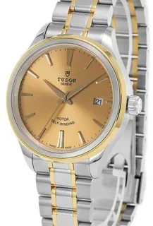 Tudor Style 12503-0001 Yellow gold and Stainless steel Champagne