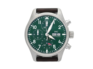 IWC Pilot IW388103 41mm Stainless steel Green