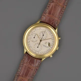 Audemars Piguet Huitième Chronograph 25644 40mm Yellow gold Silver