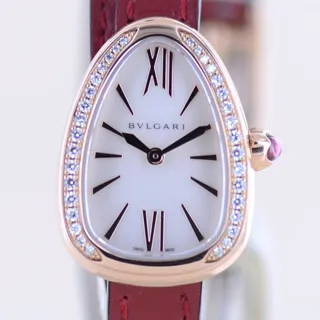 Bulgari Serpenti 102727 SPP27WPGDL 27mm Rose gold White