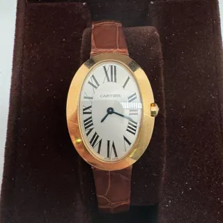 Cartier Baignoire Small Model W8000007 31.5mm Rose gold Silver