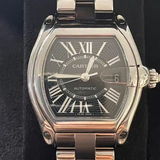 Cartier Roadster 2510 37mm Stainless steel Black