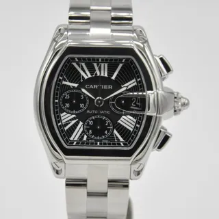 Cartier Roadster W62020X6 49mm Stainless steel Black