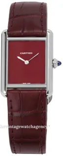 Cartier Tank Must WSTA0054 Stainless steel Red