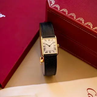 Cartier Tortue 10712 28mm Yellow gold White