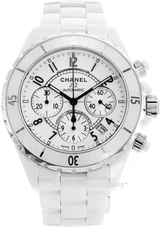 Chanel J12 Chronograph H1007 Ceramic White