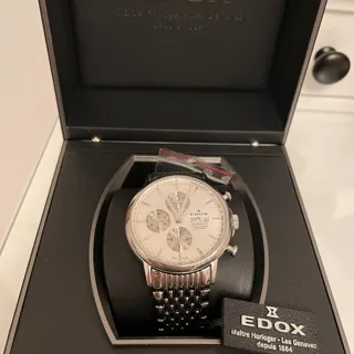 Edox Les Bémonts 924135 44mm Stainless steel White