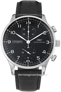 IWC Portugieser IW371438 Stainless steel Black