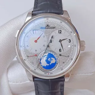 Jaeger-LeCoultre Duomètre Q6063540 42mm White gold Silver