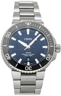 Oris Aquis 01 733 7730 4135-07 8 24 05PEB Stainless steel Blue