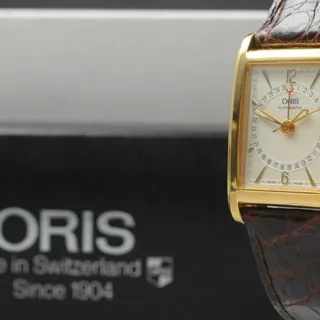 Oris Rectangular 7460 25mm Stainless steel Champagne