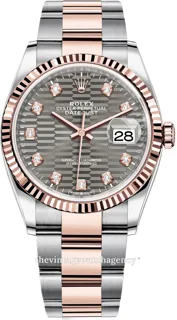 Rolex Datejust 36 126231-0042 Rose gold and Stainless steel Silver