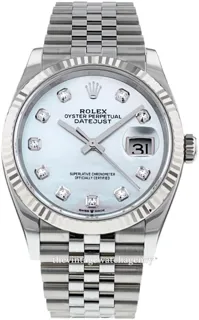 Rolex Datejust 36 126234-0019 White gold and Stainless steel White