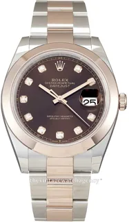 Rolex Datejust 41 126301-0003 Rose gold and Stainless steel Brown