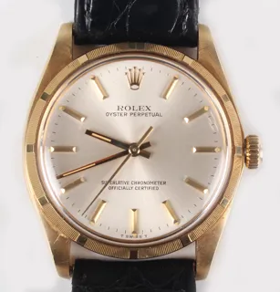 Rolex Oyster Perpetual 1003 18k yellow gold Silver