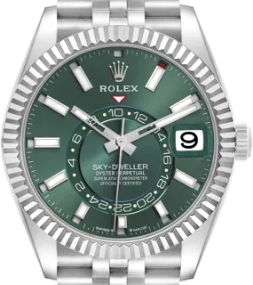 Rolex Sky-Dweller 336934 Stainless steel Mint green