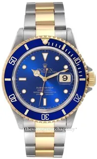 Rolex Submariner 16613 BL Stainless steel Blue