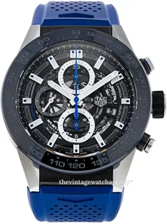 TAG Heuer Carrera Calibre HEUER 01 CAR2A1T.FT6052 Ceramic and Stainless steel Skeletonized