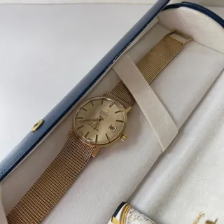 Tissot Visodate 34mm Yellow gold Silver