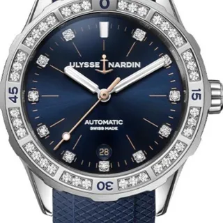 Ulysse Nardin Lady Diver 8163-182B-3/13 39mm Stainless steel Blue