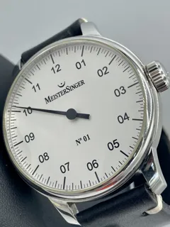 MeisterSinger No. 1 Automatik Stainless steel White