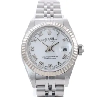 Rolex Lady-Datejust 79174 Stainless steel White