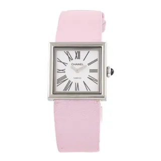 Chanel Mademoiselle H0827 Stainless steel White