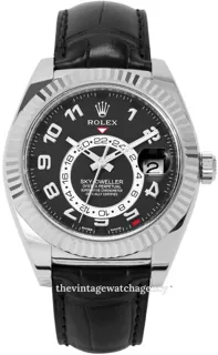 Rolex Sky-Dweller 326139-0003 White gold Black