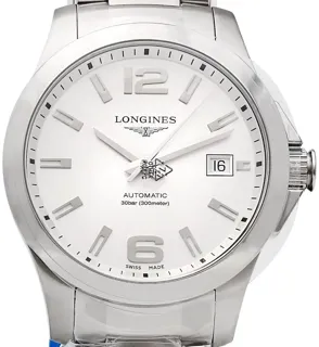 Longines Conquest L3.776.4.76.6 39mm Stainless steel Silver