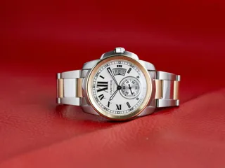 Cartier Calibre de Cartier W7100036 Rose gold and Stainless steel