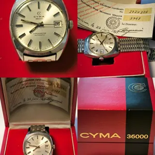 Cyma 3798 35mm Stainless steel Gray