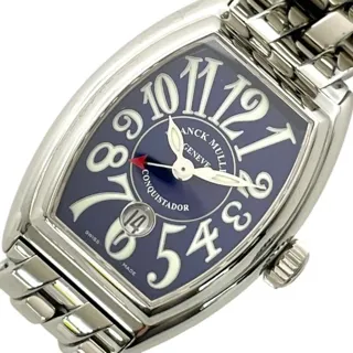 Franck Muller Conquistador 8005 L SC 28mm Stainless steel Blue