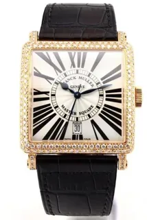 Franck Muller Master Square 6000 H SC DT 36.5mm Rose gold Silver