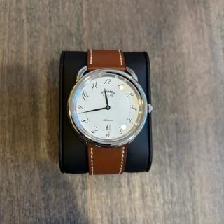 Hermès Arceau AR7.710 41mm Stainless steel White