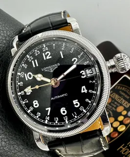 Longines Heritage 41mm Stainless steel Black