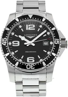 Longines HydroConquest L3.740.4.56.6 Stainless steel Black