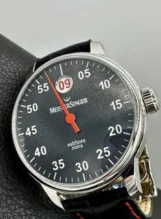 MeisterSinger Salthora Msam907 Stainless steel Black Sunburst