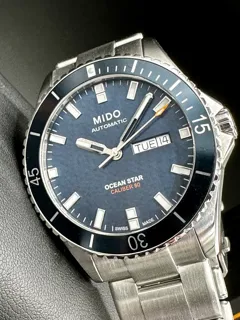 Mido Ocean Star 42.5mm Stainless steel Blue