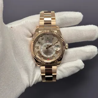 Rolex Sky-Dweller Rose gold Gray