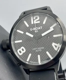 U-Boat Classico Stainless steel and PVD Black Carbon Fiber