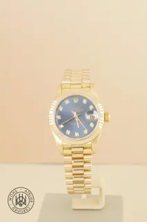 Rolex Lady-Datejust 69178 18k yellow gold blue