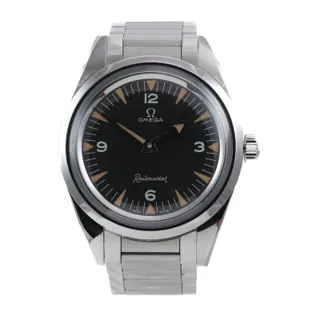 Omega Railmaster 220.10.38.20.01.002 38mm Stainless steel Black