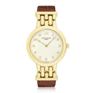 Patek Philippe Calatrava 3915 34mm 18k yellow gold White