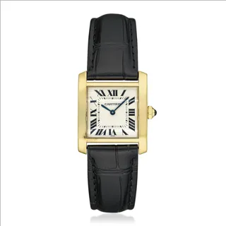 Cartier Tank Française 1821 25mm 18k yellow gold White