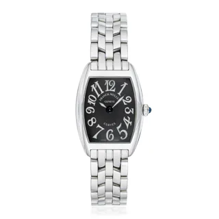 Franck Muller Cintree Curvex 1752 QZ 25mm Stainless steel Black